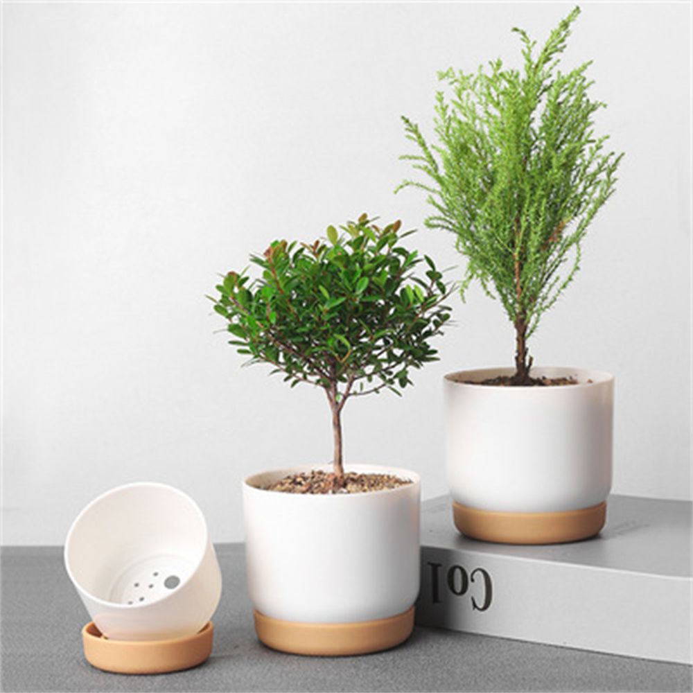 Gardening Tools Green - Vaso per Piante Rotondo Verde con