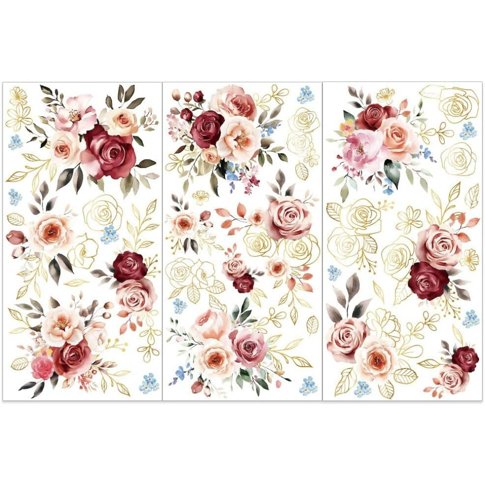Gardening Tools Diy - 3 pezzi/set rose acquerello strofinare su