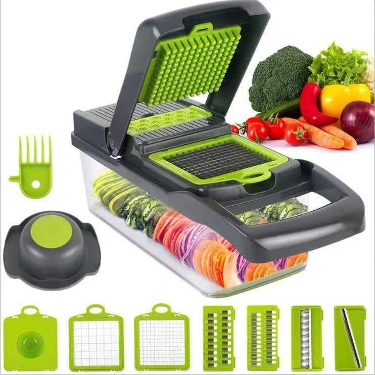 Gardening Tools Essential - Tagliaverdure Multifunzionale da Cucina, Affettatrice a