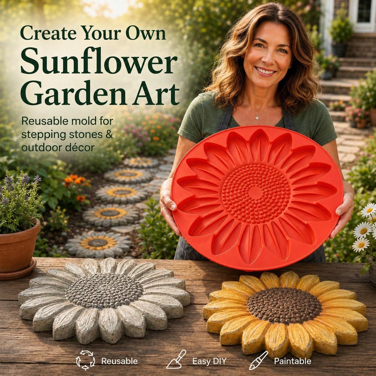 Gardening Tools Gift Ideas - Stampo per pietre ornamentali a forma