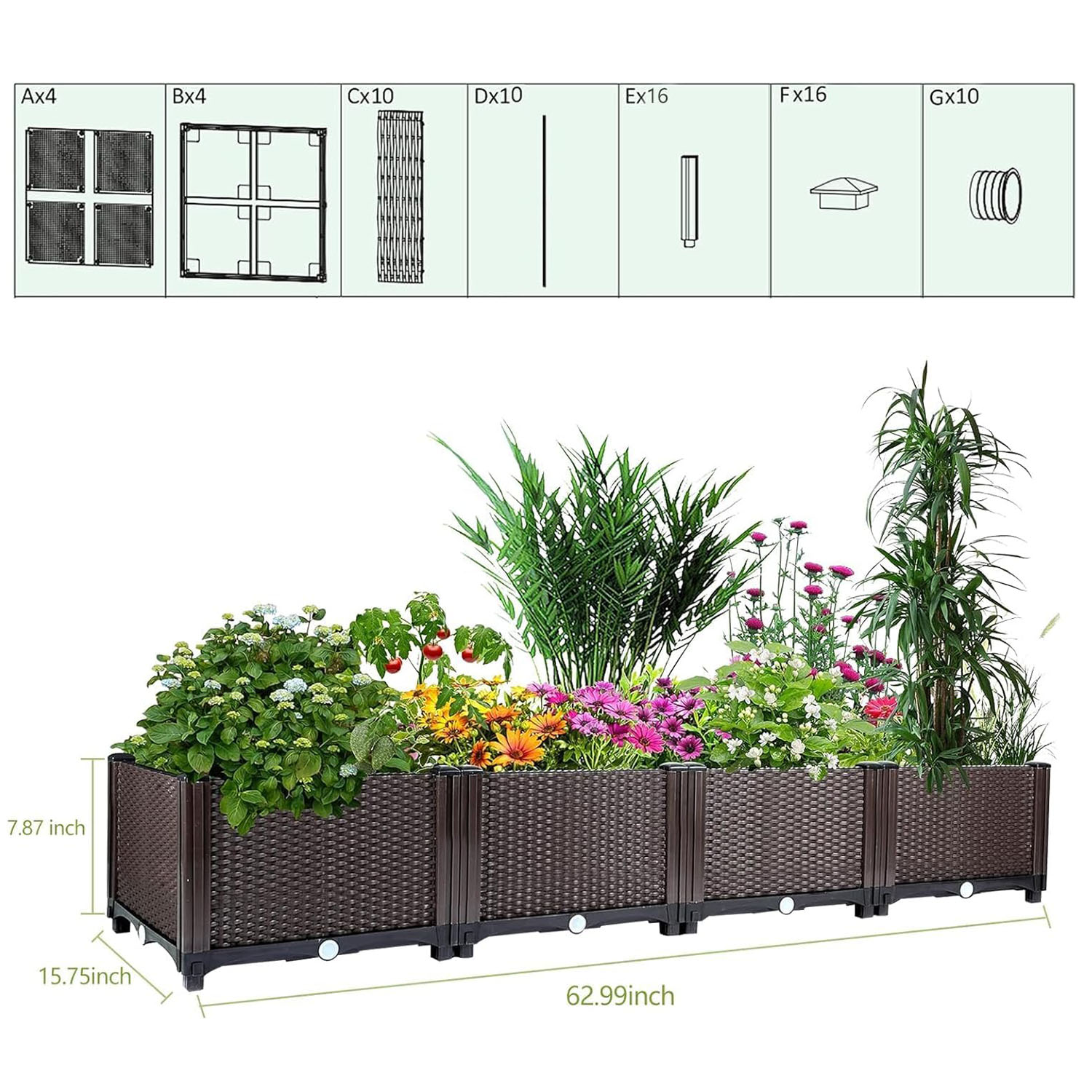 Fioriera Rialzata Autoirrigant - Gardening Tools Green recensione e prezzo